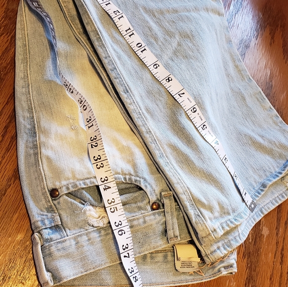 Y2K Old Navy Distressed Boot Cut Blue Denim Jean Size 10 - Picture 13 of 14